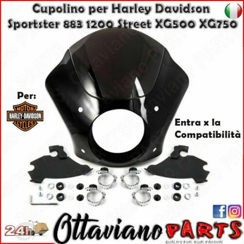 Pare-brises pour motocyclette Harley-Davidson Sportster