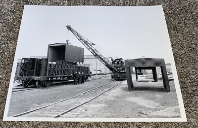 2 1966 Northern Pacific Railroad Loading Container Car for Castings 8x10 Photos