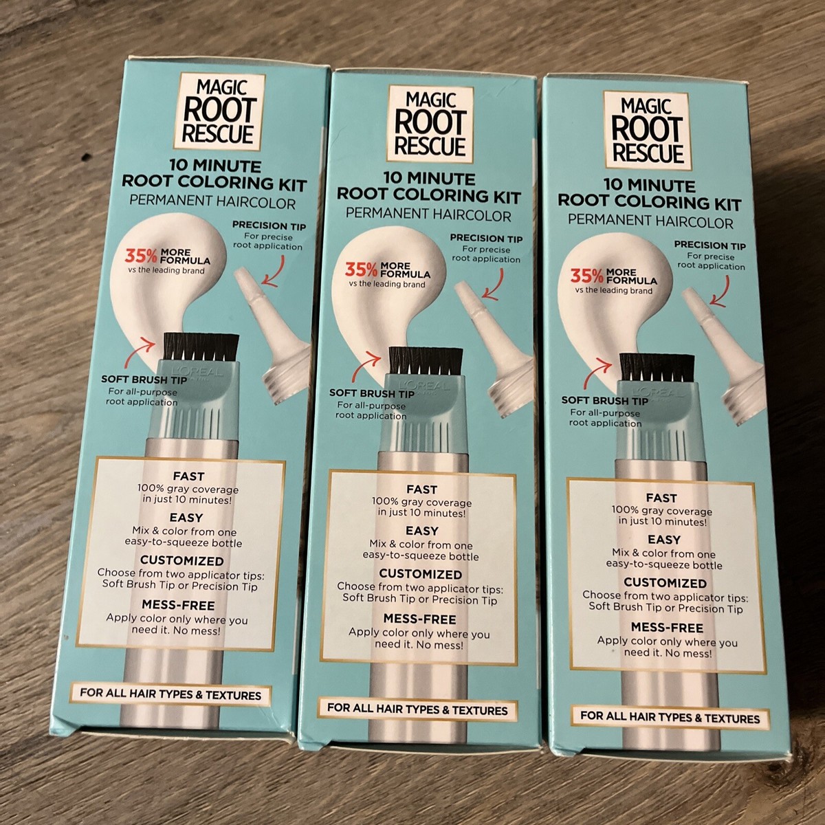 X3 L'oreal Magic Root Rescue Haircolor 8G Matches Medium Golden