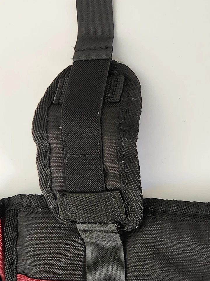 Winter Dog Coat Jacket Tough 1 sz XXS Adjustable Fit Burgundy Red Wine Black - Image 3 of 4