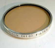 Harrison No 3 USA Lens Filter series 6 VI drop in 41.5mm OD 81C light amber