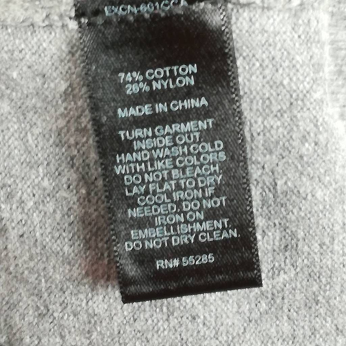 Maglione donna Express pullover grigio tinta unita manica lunga girocollo borchie M - Foto 8 di 8