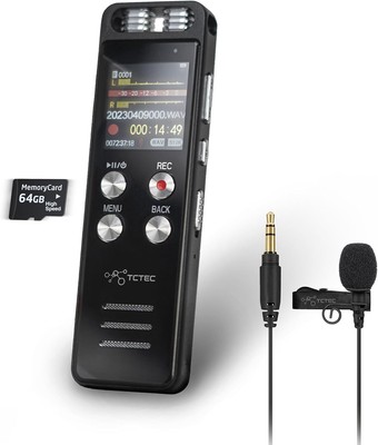 Audio Noise Red 96GB  Digital Voice Recorder with 7000 Hours Recording Capacity