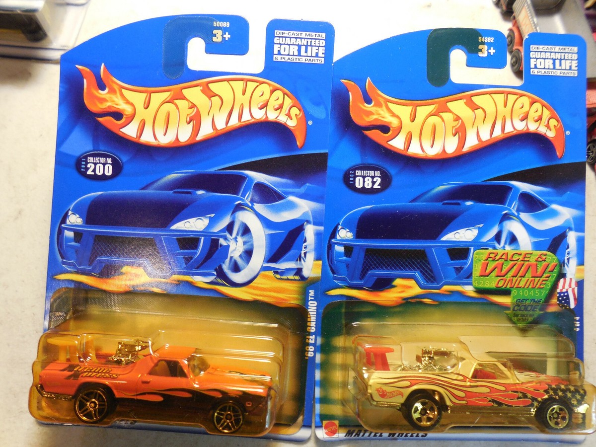HOT WHEELS '68/69 EL CAMINO LOT 4 FLAMES AMERICAN FLAG CHEVY