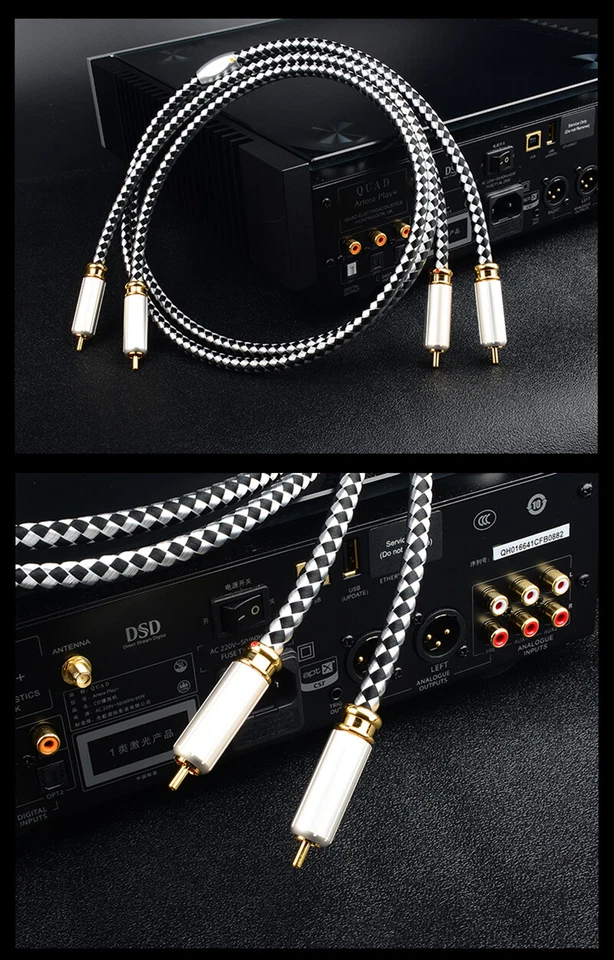 High Quality 6N OFC RCA cable Analog cable RCA audio cable amplifier CD signal - Image 3 of 4