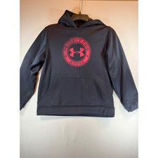 Under Armour Kids Black Protect This House Logo Hoodie Sweatshirt YLG