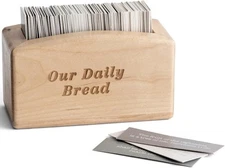 DaySpring - Our Daily Bread Wood Promise Box - 240 3 1/4" x 5", Brown 