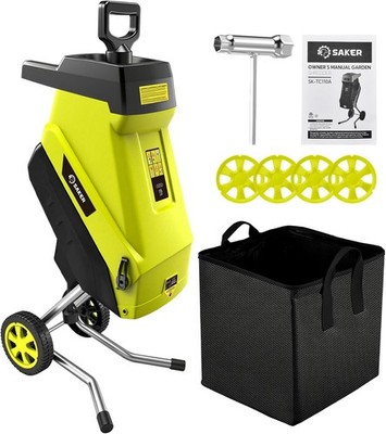 Saker Electric Wood Chipper 15 Amp 1.8in Cutting