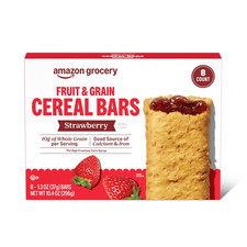 , Fruit  Grain Cereal Bars, Strawberry, 10.4 Oz, 8 Ct Previously Happy Belly,