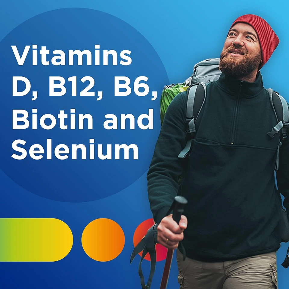 Multigomitas Centrum Hombre, Multivitamínicas con D3 y Selenio, Sabor Fruta, 170ct Foto 3 de 4