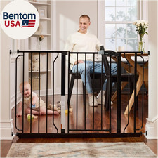 Safety 29-49" Easy Step Extra Wide Baby Gate for Doorways  Bottom of Stairs, Pr