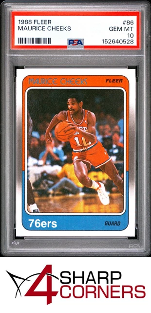 1988 FLEER #86 MAURICE CHEEKS 76ERS HOF PSA 10