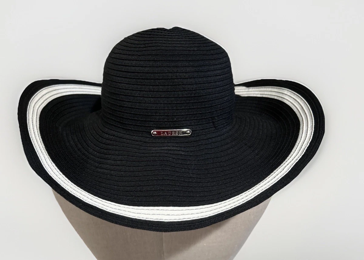 Lauren Ralph Lauren Natural Linen Blend Cloche Sun Hat Black Ribbon Medium Ralph Lauren Hemp-Blend Sunhat in Black | Lyst main image 4