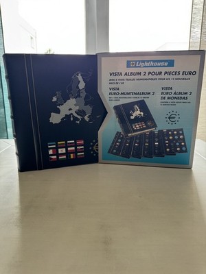 Euro Münzsammlung in Leuchtturm VISTA Album Band 2 inkl Andorra & Monaco 2 
