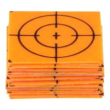 20pcs Survey Reflector Sheets 30mm Self-adhesive Survey Target Mark, Yellow
