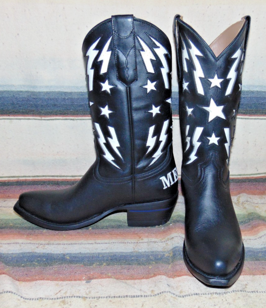 Bottes De Cowboy Western Femme Alvies – Billy Gibbons 'Have Mercy' – Taille 7.5 B – Neuves En Boîte