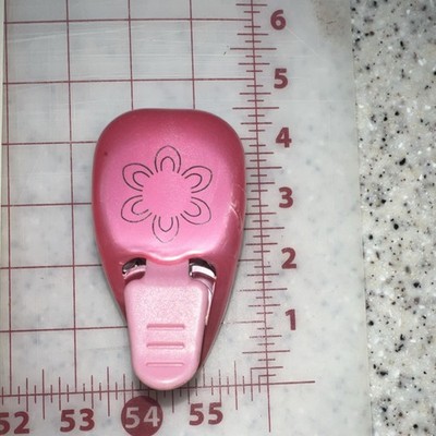 EK Success Flower Paper Punch Pink Flowers & Plants Theme Craft Tool