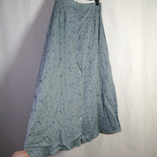 VTG Sostanza Womens Cottagecore Dainty Floral Maxi Skirt Size M Prairie Modest