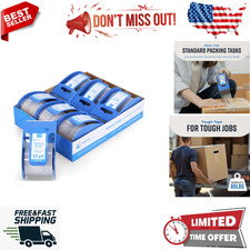 Heavy Duty Packaging and Conveying Tape, Transparent, 6 Rolls