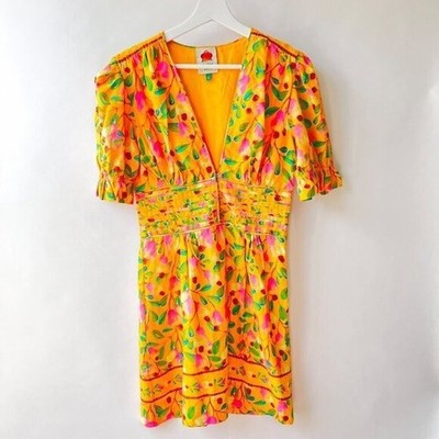 FARM Rio Mini Cashew Mini Dress, orange/green , Size S O41 | eBay