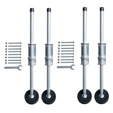 2Pcs Ladder Levelers,Extension Ladder Stabilizer Legs Adjustable with Rubber