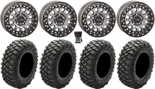 System 3 SB-6 15" Wheels Gm 6+1 32" Crawler XG Tires Polaris RZR Turbo R & Pro R