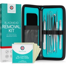 Medi Grade Blackhead Remover Tools - Effective Spot Treatment Popping Kit for...