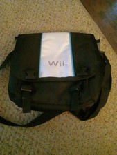 Nintendo Wii Console Travel Storage Carry Case Messenger Shoulder Bag