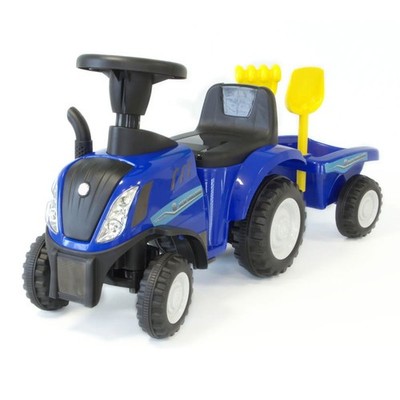 Rutschauto Traktor New Holland mit Anhänger, Kinderauto ab 1 Jahr