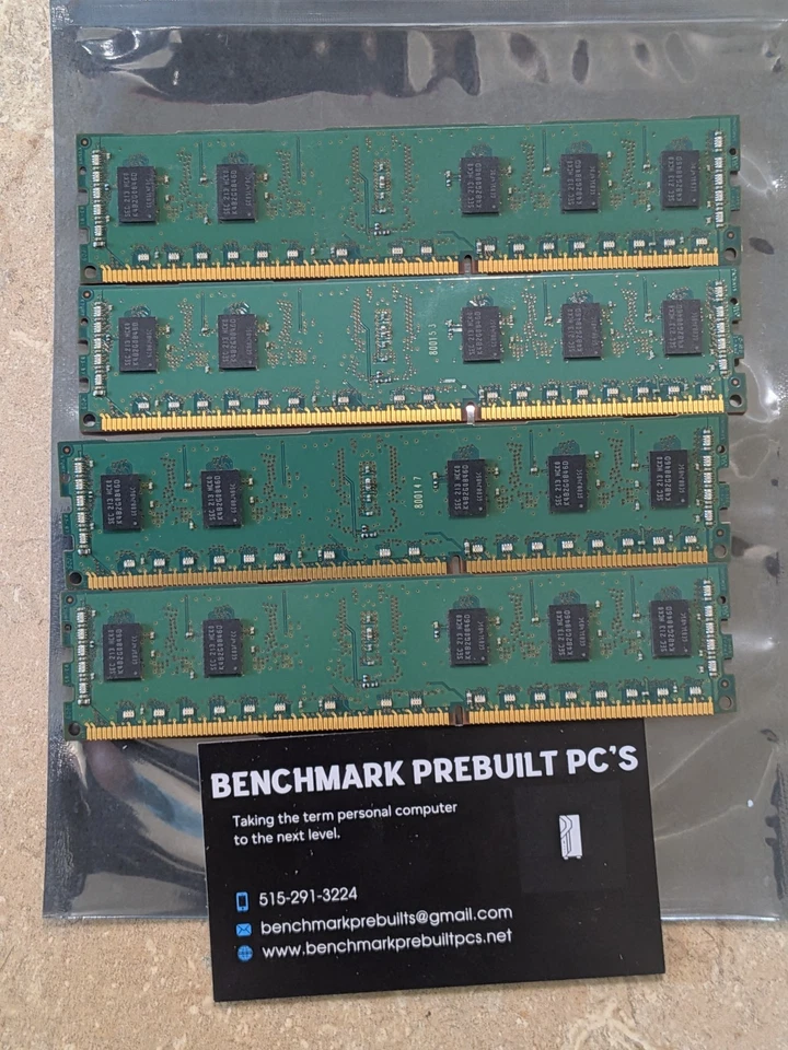 SAMSUNG 4 x 2GB 1Rx8 PC3-12800R-11-11-A1-D3 Ram Memory Stick (8gb set) - Image 4 of 4