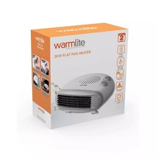 Warmlite WL44004 240V Electric Heater Portable Flat Fan Heater, 2000W, White