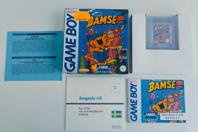 Rare Bamse Nintendo Gameboy Original Complete in Box