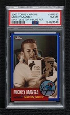 2007 Topps Chrome The Story Blue Refractor 8/100 Mickey Mantle PSA 8 HOF 0xq7