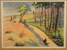 Affiche scolaire Rossignol  Le terrain sableux / Le terrain argileux