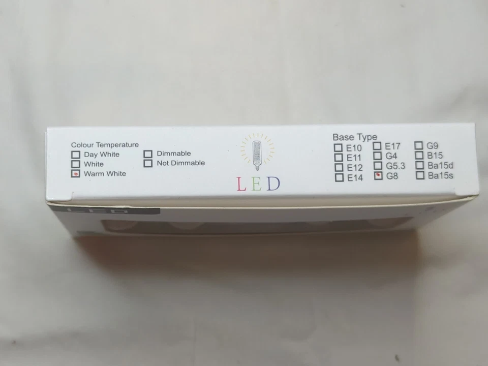 g8 led bulb 120V. 75W Equivalent. 3000k. 4 Pack - Image 2 of 3