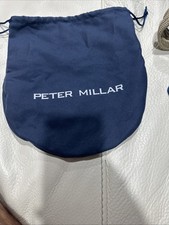 Peter Millar Belt Dust Bag Drawstring Dustbag Blue 8.5 x 10 in