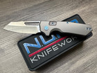 N.U.M.B. Knifeworks N1 Cornerstone Titanium Handle S90V Satin Frame Lock — photo 1