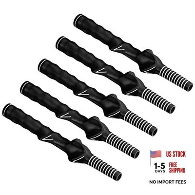  Golf Club Training Grip, Right Hand Teaching Practice Swing Non-Slip Black