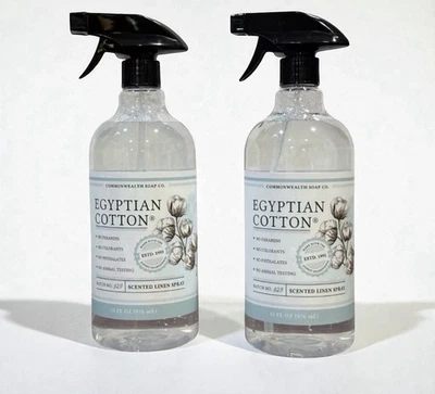 COMMONWEALTH SOAP CO. CST 2 Commonwealth Soap & Toiletries CST EGYPTIAN COTTON Linen Spray Jumbo 32oz ea