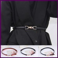 1pc New Women's Belt Leather Skinny Belt for Dress Adjustable Thin Waist Belt