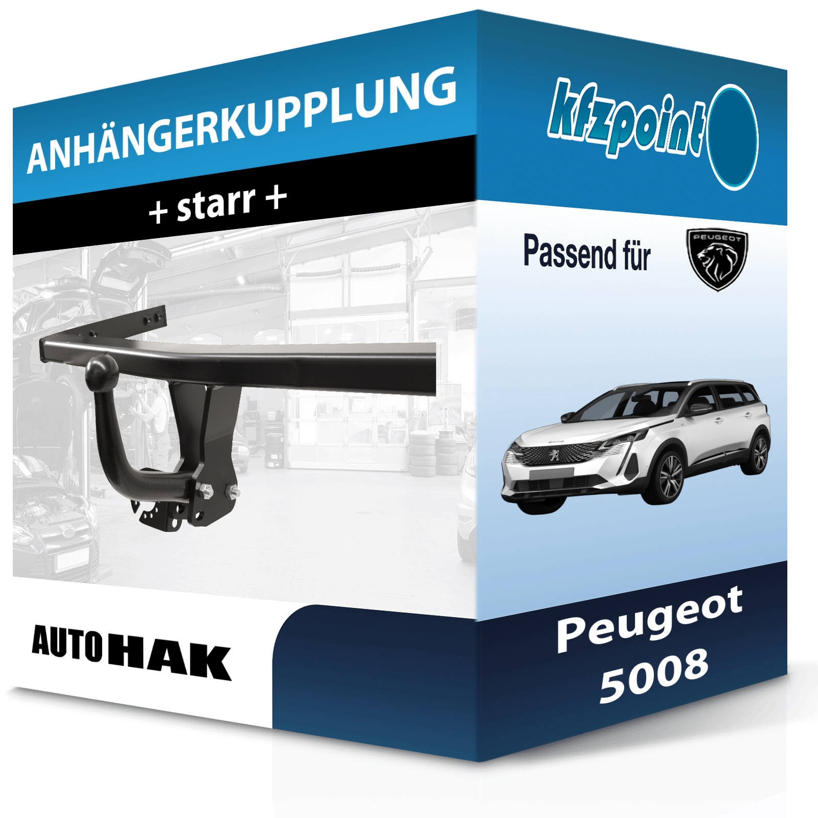 FüR Peugeot 5008 12.2016-Jetzt Auto Hak AnhäNgerkupplung Starr Neu-image