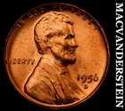 1956-D Lincoln Wheat Cent - Red Choice Gem Brilliant Unc  No Reserve  #i5147