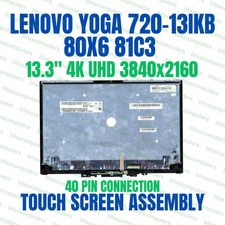 13.3" Lenovo yoga 720-13ikb 5D10N24291 LCD Touch Screen 3840x2160 Assembly