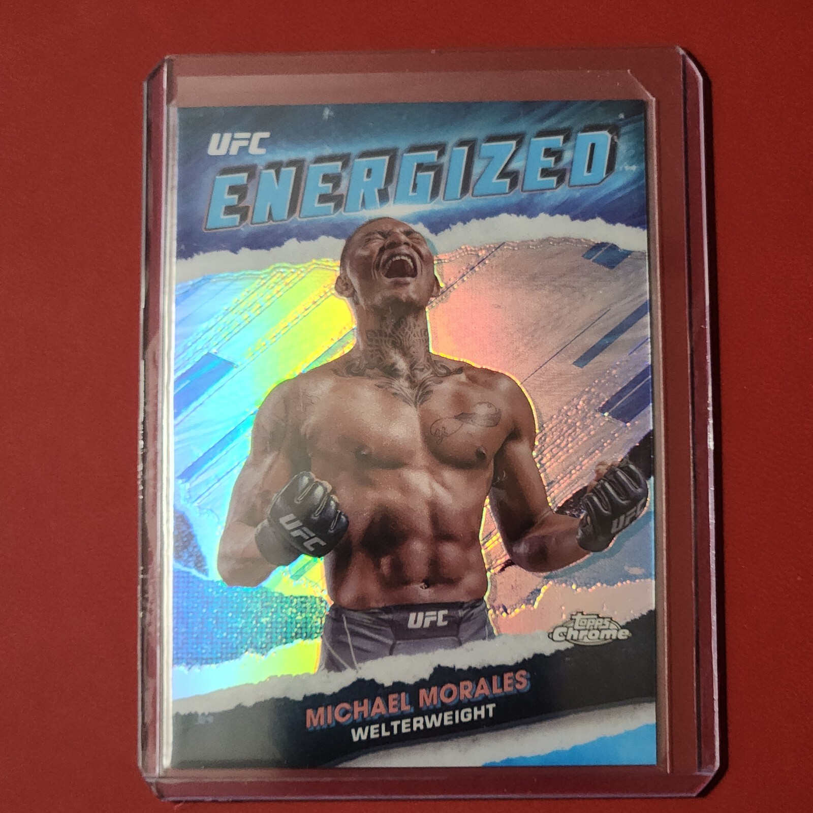 2024 Topps Chrome UFC Michael Morales ENERGIZED SSP CASE HIT