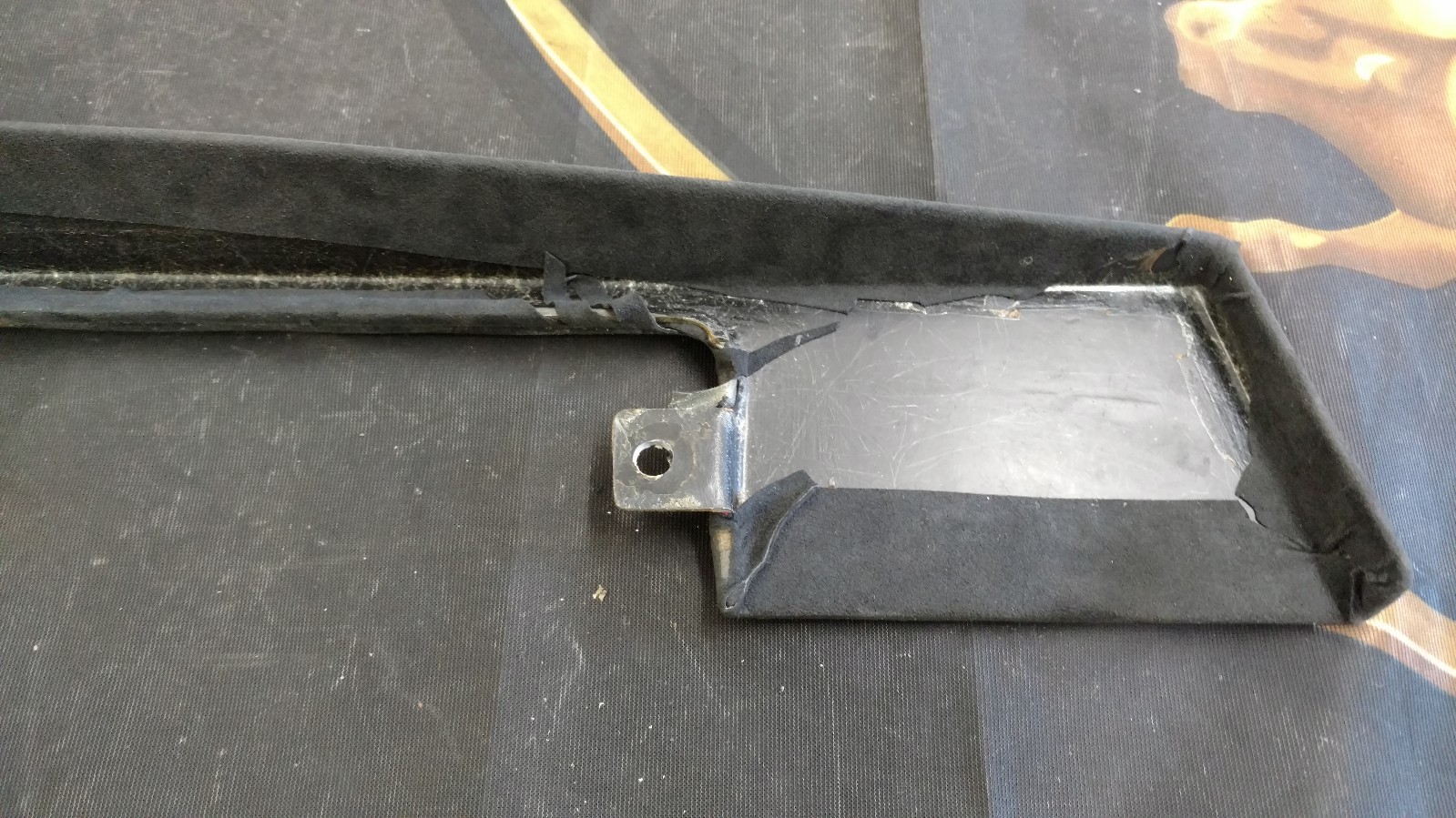 LAMBORGHINI MURCIELAGO E BRAKE HANDLE SURROUND TRIM ALCANTARA OEM 418711461B