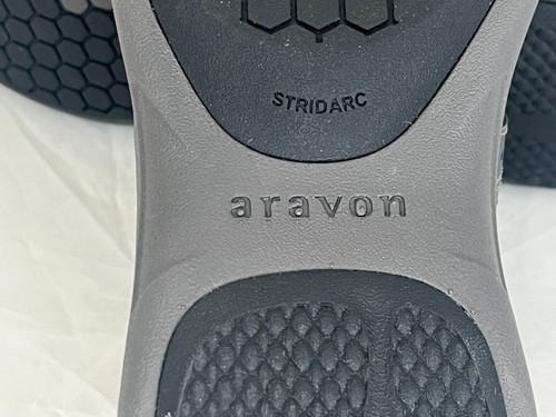 Aravon Donna Revsmart Oxford Pelle Nera 6 D US NUOVO - Foto 7 di 7
