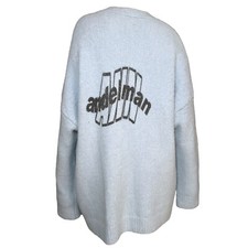 Ann Andelman Oversized Wool & Alpaca Blend V-Neck Cardigan – FR38