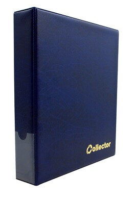 Collector 50p £1 £2  1  2 Coin Album for 280 Coins Book Folder Box BLUE /SOP