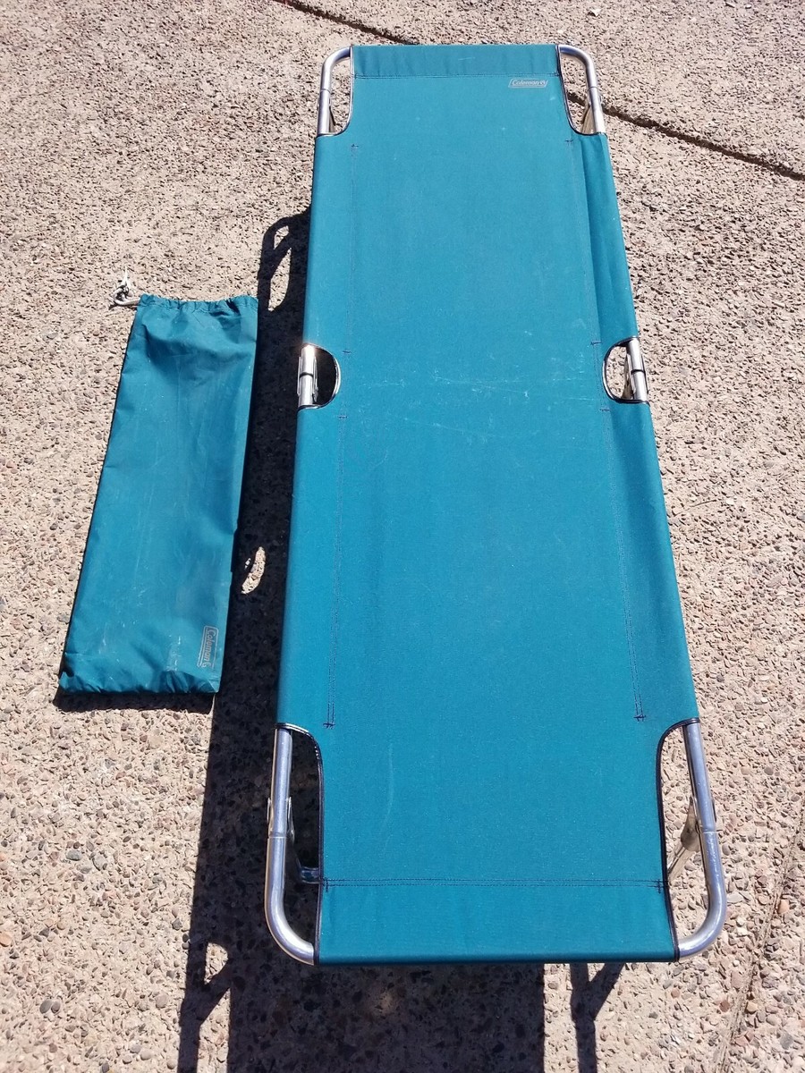Coleman Green Aluminum Frame Folding Camping Cot or Sleep