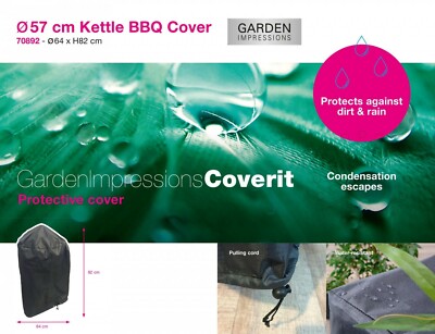 GI 70892 Coverit Schutzhülle Kugelgrillhülle BBQ 57 cm Ø 64 cm H82 cm